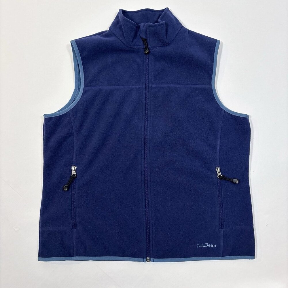 LL bean Women’s Polartec Fleece Vest Navy Blue - Medium